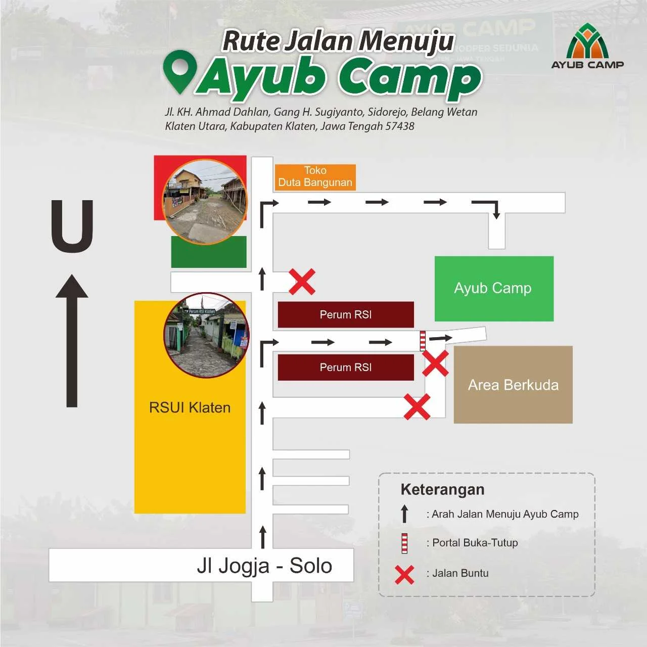 Rute menuju Ayub Camp